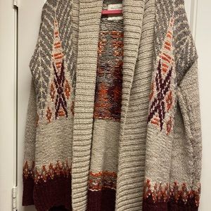 Abercrombie & Fitch cardigan. Fair isle pattern